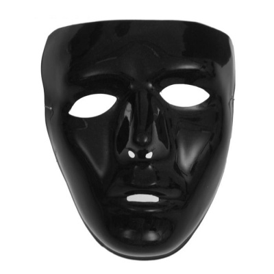 картинка Карнавальная маска "Лицо", цвет чёрный (пластик) от магазина Смехторг