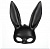 картинка Карнавальная маска "Заяц", цвет черный (пластик) от магазина Смехторг