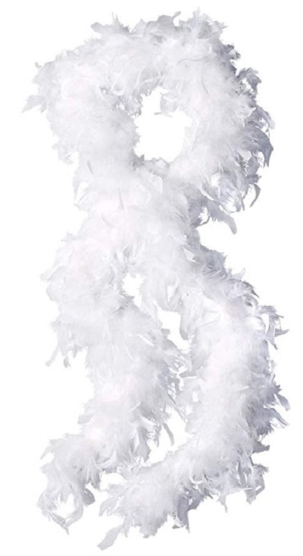 картинка Боа из перьев, белая от магазина Смехторг