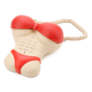 картинка Телефон "Леди дизайн" стационарный, проводной настольный. от магазина Смехторг