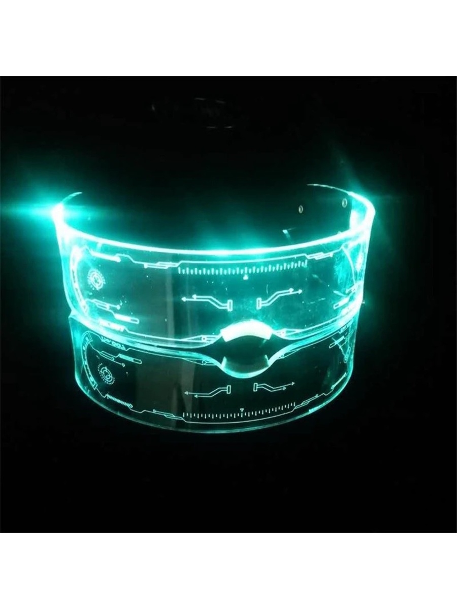очки cyberpunk светящиеся led светодиодные фото 119