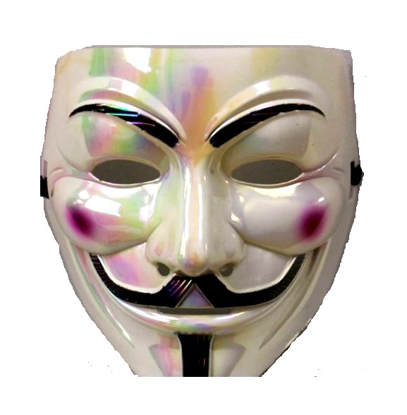 картинка Карнавальная маска "Гай Фокс" (Анонимус), металлик от магазина Смехторг