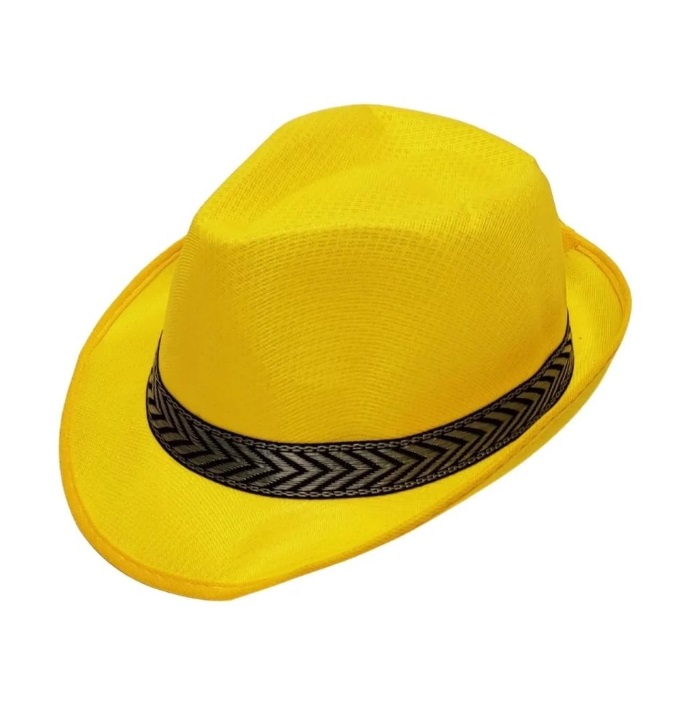 картинка Шляпа карнавальная однотонная Желтая от магазина Смехторг