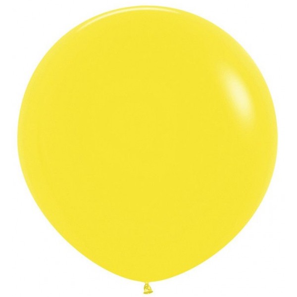 картинка Шарик воздушный Гигант, Желтый 100 см от магазина Смехторг