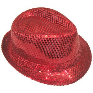 картинка Шляпа карнавальная с пайетками, Красная от магазина Смехторг