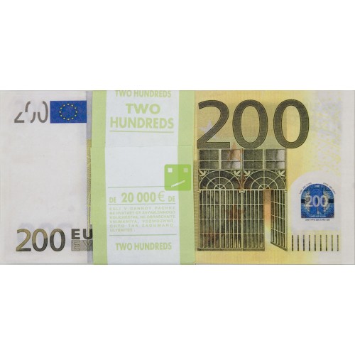 картинка Шуточные купюры - "бабки" 200 евро (пачка) от магазина Смехторг