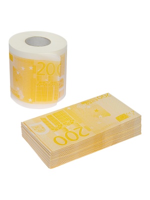картинка Набор "Европа": Туалетная бумага  + Салфетки "200 евро" от магазина Смехторг