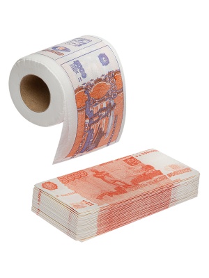 картинка Набор "Рубли": Туалетная бумага + Салфетки  от магазина Смехторг