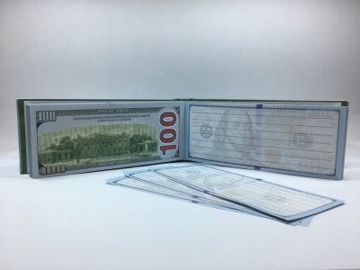 картинка Блокнот отрывной 100 баксов от магазина Смехторг