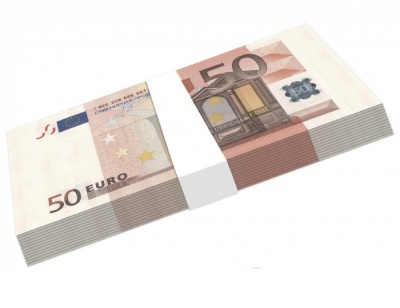 картинка Шуточные купюры - "бабки" 50 евро (пачка) от магазина Смехторг