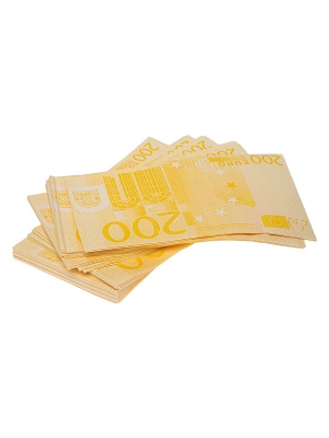 картинка Салфетки "Пачка денег 200 евро" (2 шт) от магазина Смехторг