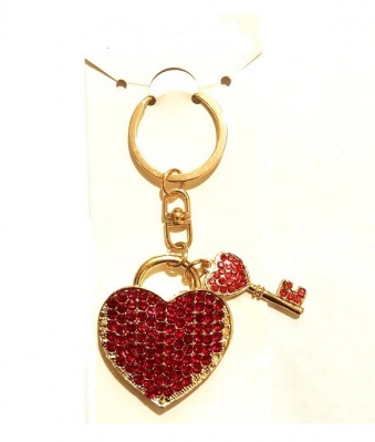 картинка Брелок "Ключ к Сердцу", со стразами от магазина Смехторг