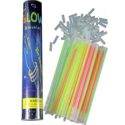 картинка Светящиеся неоновые палочки-браслеты (набор 100 шт) от магазина Смехторг