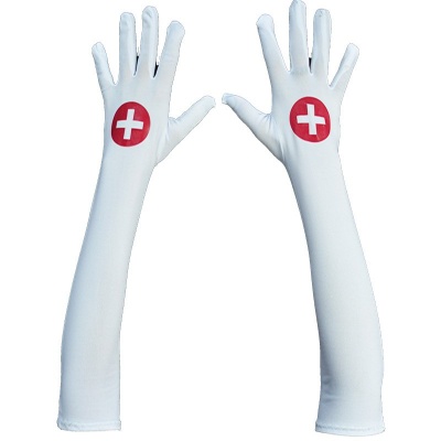 картинка Перчатки Медсестры длинные карнавальные от магазина Смехторг