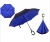 картинка Умный Зонт наоборот / Антизонт, обратный зонт) Синий-Черный от магазина Смехторг