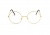 картинка Очки в стиле Леннона круглые / Карнавальный аксессуар к костюму Гарри Поттера, золотистые от магазина Смехторг