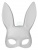 картинка Карнавальная маска "Заяц", цвет белый (пластик) от магазина Смехторг