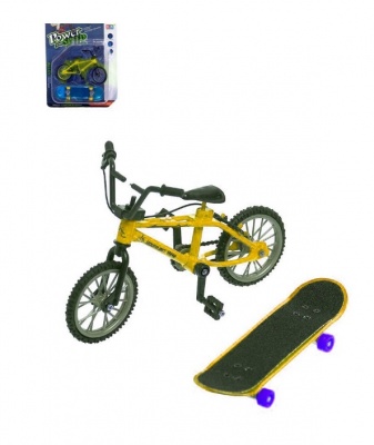 картинка Пальчиковый велосипед (Фингербайк) и Пальчиковый Скейт, набор от магазина Смехторг