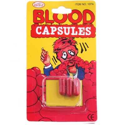 картинка Капсулы с " кровью",  прикол от магазина Смехторг