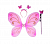 картинка Крылья феи, бабочки, с палочкой и ободком, цвет Розовый от магазина Смехторг