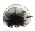картинка Карнавальная шляпка-заколка с вуалеткой "Мечта" черная от магазина Смехторг