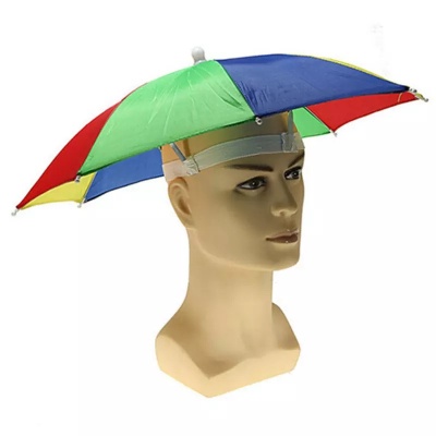 картинка Зонтик - шляпа (одевается на голову) от магазина Смехторг