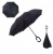 картинка Умный Зонт наоборот / Антизонт, обратный зонт) Черный-Черный Автоматический от магазина Смехторг