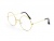 картинка Очки в стиле Леннона круглые / Карнавальный аксессуар к костюму Гарри Поттера, золотистые от магазина Смехторг