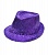 картинка Шляпа с пайетками, цвет Фиолетовый от магазина Смехторг